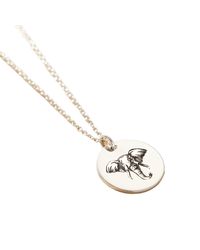 Posh Totty Designs - Sterling Elephant Spirit Animal Necklace - Lyst