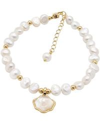 Uchi and Soto - Shinju Pearl & Shell Bracelet - Lyst
