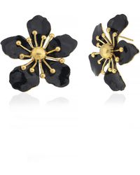 Milou Jewelry - Magnolia Flower Earrings - Lyst