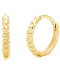 Nazzar - Beaded Huggie Hoop Earrings - Lyst