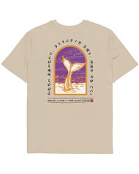 Anchor and Crew - Neutrals Desert Dust Think Ocean Eight Japan Gurafiku Organic Cotton T-Shirt - Lyst