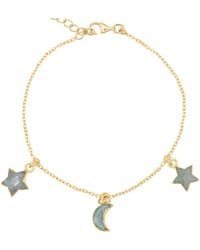 Luna Charles - Amelia Aventurine Star & Moon Charm Bracelet - Lyst