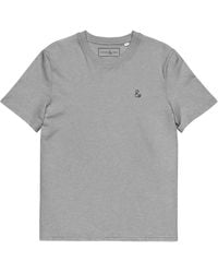 Anchor and Crew - Heather Ampersand Signature Organic Cotton Embroidered T-Shirt - Lyst