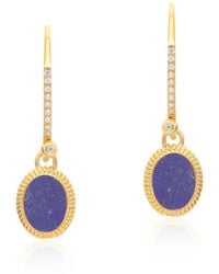 Preeti Sandhu - Ara Woven Lapis Lazuli Drop Earrings - Lyst