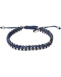 Tateossian - Thompson Macrame Friendship Knot Bracelet With Sodalite - Lyst