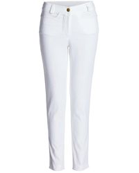 Conquista - Fitted Mid Rise Trousers - Lyst