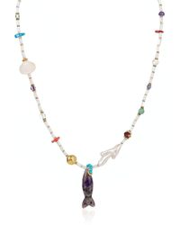 Jaredjamin - Marisol Adjustable Mother-Of-Pearl & Carved Fish Necklace - Lyst