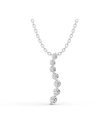 SEREIA OFFICIAL - 14K 0.25 Ct Necklace Lab Grown Diamond Journey Pendant - Lyst