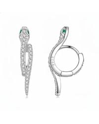 Angel Barocco - Serpent Sparkle Hoop Earrings – & Vermeil - Lyst