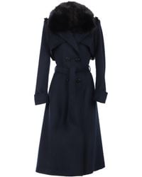 Luna Fashion House - Wool Trench Coat, Clara - Lyst