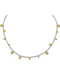 Eyeconic by Samar Ajram - Mixed Metal Chain With Mini Stones & Beads - Lyst