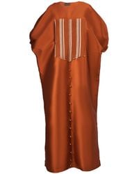 Spring Stitches - Goke Mikado Hand Woven & Hand Embellished Kaftan & Head Wrap Set - Lyst