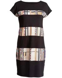 Conquista - Print Detail Straight Dress - Lyst