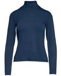 Conquista - Navy Long Sleeve Polo Neck Jumper - Lyst