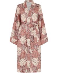 Lily and Lionel - Corina Robe With Pouch Aster Patchwork Pink - Lyst