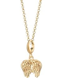 Lily Charmed - Plated Angel Wings Charm Necklace - Lyst