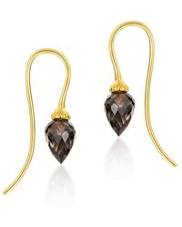Janus Edinburgh - Sekhem Smoky Quartz Vermeil Drop Earrings - Lyst