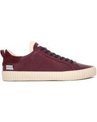 Springa | Unique Vulcanized Sneakers Italian Handmade - Wavy Leather Bordeaux Sneakers - Lyst