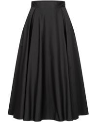 Marianna Déri - Pleated Cotton Sateen Skirt - Lyst