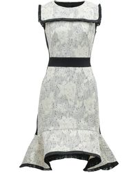 Smart and Joy - Tailored Brocade Dress With Contrasting Braids - Lyst