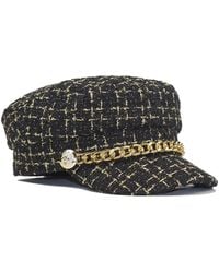 Chanel Joan Elkayam - Tweed Baker Boy Hat - Lyst