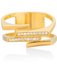 Shabella Nyc - Dual Rectangular Signet - Lyst