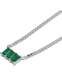 NASI SILVER - Kadima Baguette Necklace- Spinel - Lyst