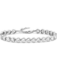 SHYMI - Bezel-Set Heart Tennis Bracelet - Lyst