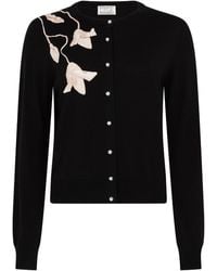 Lisa The Label - Magnolia Appliqué Cardi - Lyst