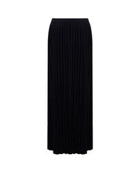 Peraluna - Pleated Maxi Knitted Skirt - Lyst