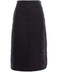 concept A trois - Quilted Skirt With One Side Zipper - Lyst