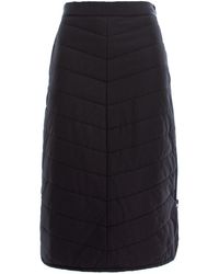 concept A trois - Quilted Skirt With One Side Zipper - Lyst