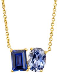 Juvetti - Buchon Necklace Set With Sapphire - Lyst