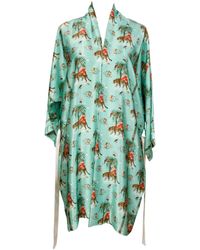 Myrtle & Mary - Garden Of Eden Silk Kimono - Lyst