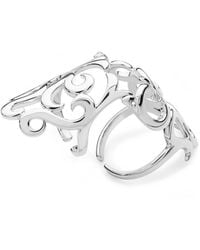 Lucy Quartermaine - Solid Sterling Elements Air Armour Ring - Lyst