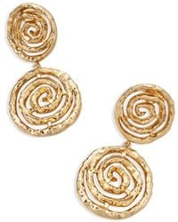 Retro Chic - Eternal Spiral Drop Earring - Lyst