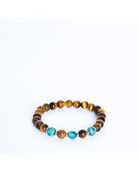 Addicted - Harmony Handmade Sterling Bracelet With Tiger's Eye & Jasper - Lyst