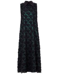 Julia Allert - Evening Gown A-line Maxi Dress With Fleecy Decor - Lyst