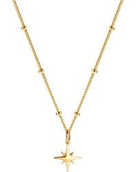 Muru - Tiny Star Bead Chain Necklace - Lyst