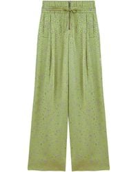 Nocturne - Printed Wide-Leg Trousers - Lyst