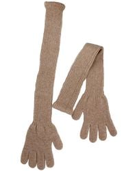 Maison Bogomil - Ribbed Knit Opera Gloves - Lyst