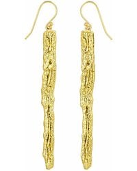 Mother Nature Jewelry - Tree Bark Earrings, Handmade Statement Dangles - Lyst