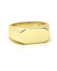 VicStoneNYC Fine Jewelry - Yellow Solid Bold Signet Ring For - Lyst