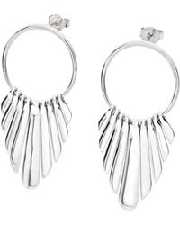 Lucy Quartermaine - Solid Sterling Egyptian Temple Earrings - Lyst