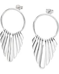 Lucy Quartermaine - Solid Sterling Egyptian Temple Earrings - Lyst