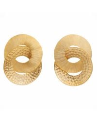 Meraki by Rashmi Bajaj - Double Plated Hoop Earrings - Lyst