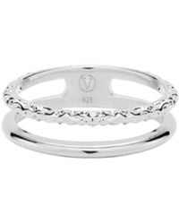 Vanhi - Molten Double Band Ring - Lyst