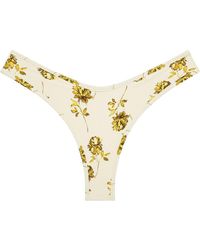 Montce - Gold Filigree Added Coverage Lulu Bikini Bottom - Lyst