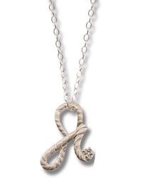 Claire Hill Designs - Fearless Shorthand Charm Necklace - Lyst