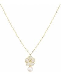 Agora Jewellery - Bavella Mini Round Pearl Necklace - Lyst
